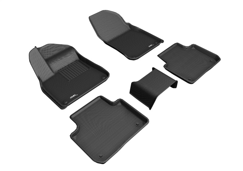 Porsche Cayenne Coupe Floor Mat Set - 3D MAXpider - Kagu - Black - `19-`26